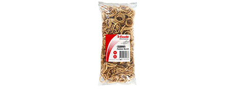 ESSELTE SIZE 30 RUBBER BANDS 500G BAG - STRONG & RELIABLE