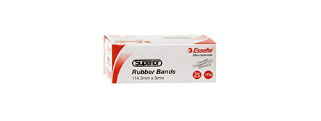 ESSELTE SIZE 35 RUBBER BANDS - 100G BOX FOR OFFICE & HOME