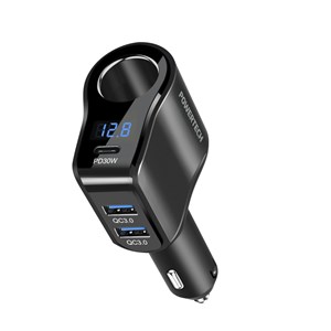 GENERIC/OEM COMPACT CAR CHARGER: PD30W & DUAL QC3.0 FAST CHARGING
