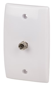 GENERIC/UNSPECIFIED MANUFACTURER 75 OHM TV WALL SOCKET WITH F-REAR CONNECTION - FLUSHMOUNT AERIAL PLATE