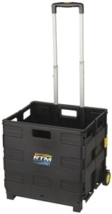 UNBRANDED/GENERIC FOLDING TROLLEY CRATE WITH WHEELS - 35KG CAPACITY