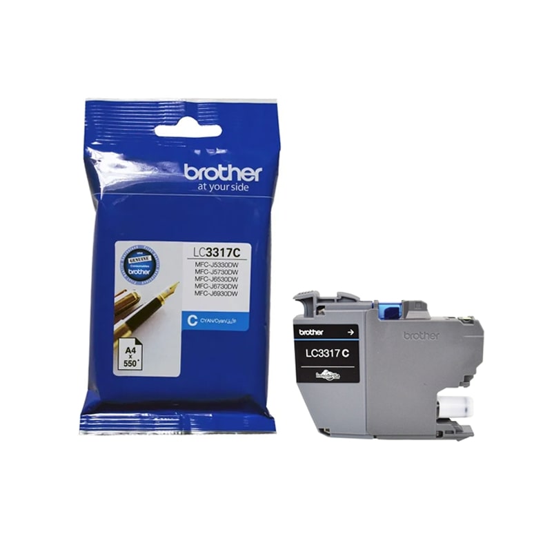 BROTHER LC-3317C CYAN INK CARTRIDGE FOR RELIABLE PRINTING