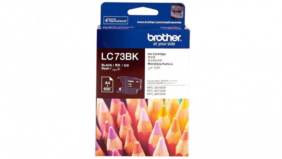 BROTHER LC-73BK BLACK INK CARTRIDGE FOR RELIABLE PRINTING