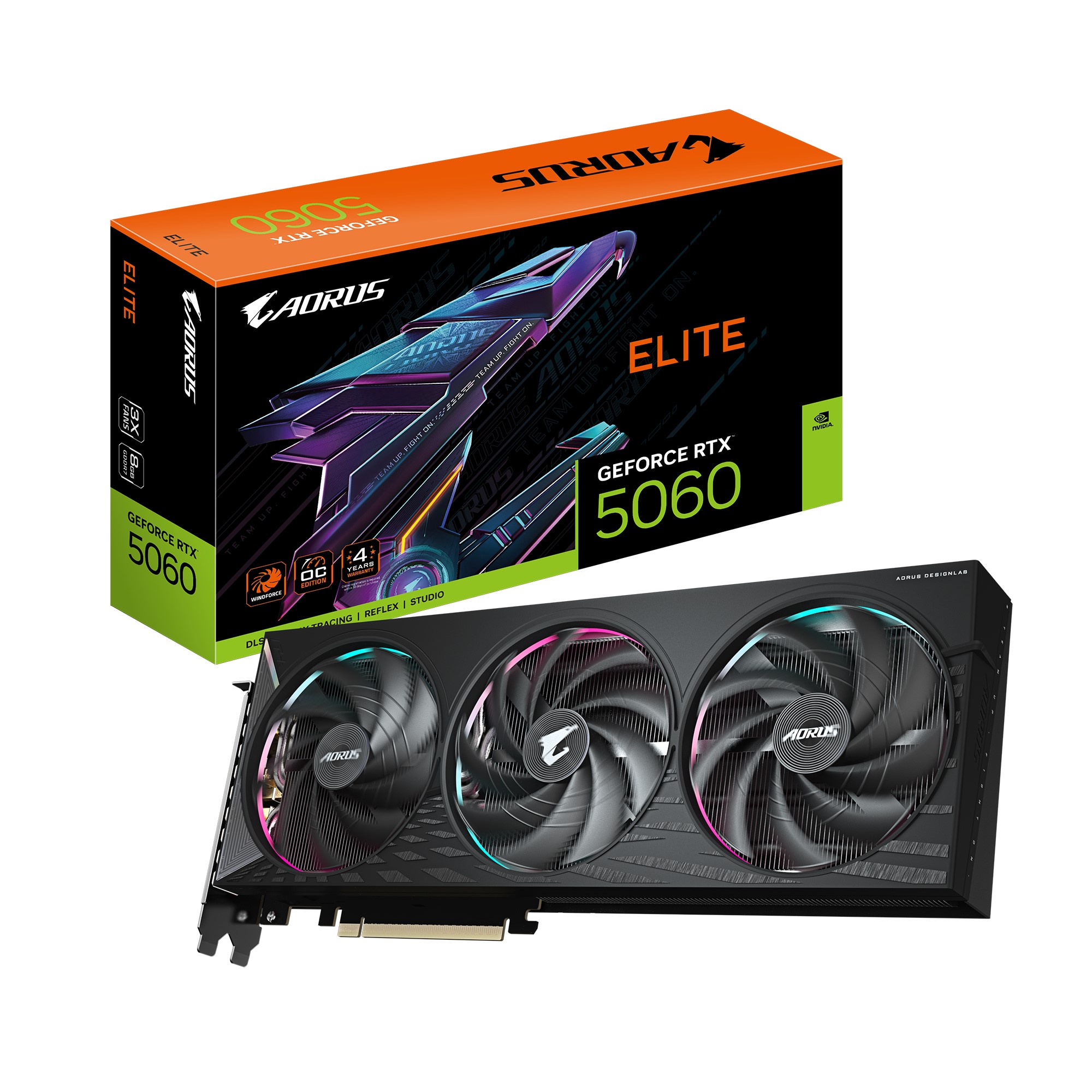 GIGABYTE GEFORCE RTX 4060 AORUS ELITE 8GB GRAPHICS CARD