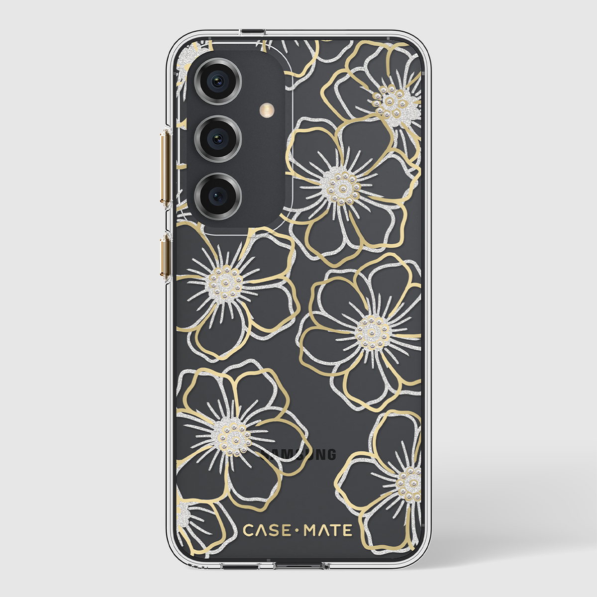 CASE-MATE FLORAL GEMS CASE FOR SAMSUNG GALAXY S24 - GOLD
