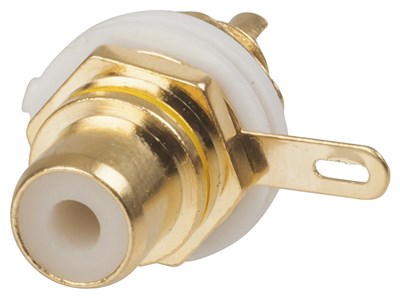 UNSPECIFIED MANUFACTURER GOLD PLATED YELLOW RCA SOCKET FOR QUALITY AUDIO CONNECTIONS