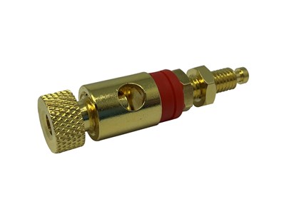 UNSPECIFIED MANUFACTURER RED GOLD PLATED BINDING POSTS FOR SPEAKER CABLE
