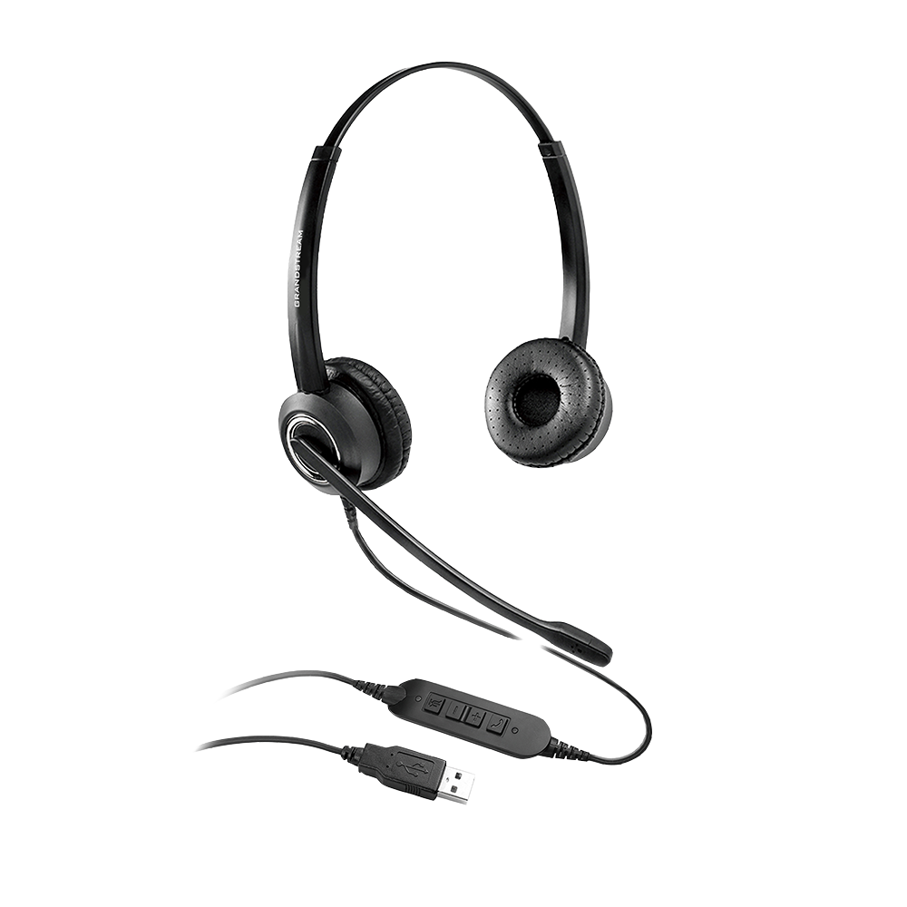 GRANDSTREAM GUV3000 NOISE CANCELLING USB HEADSET FOR CLEAR CALLS