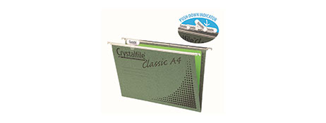 CRYSTALFILE GREEN A4 SUSPENSION FILES - SMOOTH FILING SOLUTION