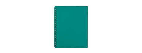 MARBIG GREEN REFILLABLE A4 DISPLAY BOOK WITH 20 POCKETS