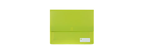 MARBIG HEAVY DUTY LIME POLYPICK DOCUMENT WALLET - 450 PAGES