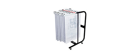 UNSPECIFIED MANUFACTURER LARGE FORMAT PLAN STORAGE TROLLEY FOR A1/A2 DRAWINGS
