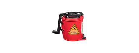 CLEANLINK HEAVY DUTY RED MOP BUCKET WITH WRINGER -