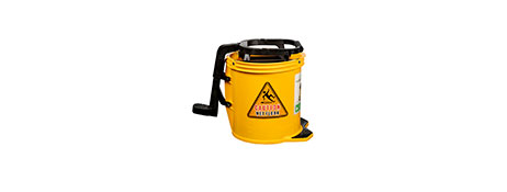 CLEANLINK HEAVY DUTY YELLOW MOP BUCKET WITH EASY WRINGER FOR CLEANING