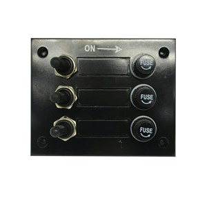 GENERIC ELECTRICAL COMPONENTS DURABLE 3-WAY SWITCH PANEL WITH FUSES & IP RATED PROTECTION