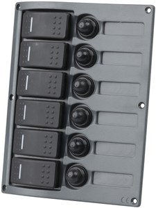 UNSPECIFIED MANUFACTURER DURABLE 6 WAY IP66 MARINE ROCKER SWITCH PANEL FOR BOATS