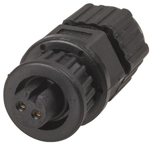 UNSPECIFIED MANUFACTURER IP67 2 PIN CIRCULAR LOCKING SOCKET FOR HARSH ENVIRONMENTS