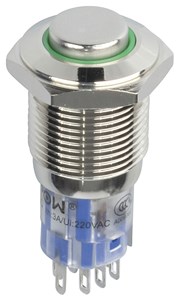 UNSPECIFIED MANUFACTURER IP67 GREEN ILLUMINATED PUSHBUTTON SWITCH FOR RELIABLE CONTROL