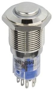 GENERIC COMPONENT MANUFACTURER ILLUMINATED LATCHING DPDT SWITCH - RED/GREEN IP67 RATED