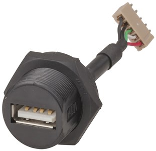 UNSPECIFIED MANUFACTURER IP67 WATERPROOF USB SOCKET PANEL MOUNT TYPE A FOR HARSH USE
