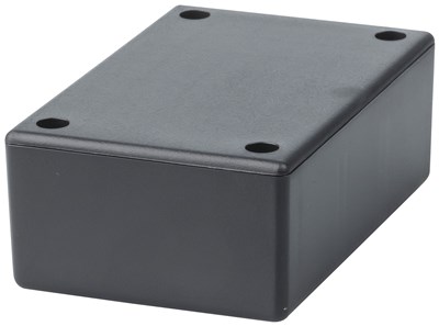 JIFFY BOX BLACK (83X54X31MM) - SECURE SMALL ITEM STORAGE