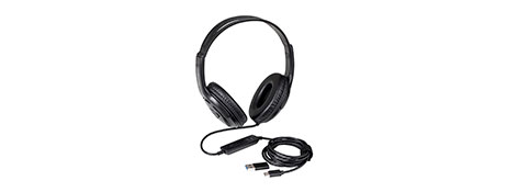 KENSINGTON USB HEADSET WITH MIC & VOLUME CONTROL