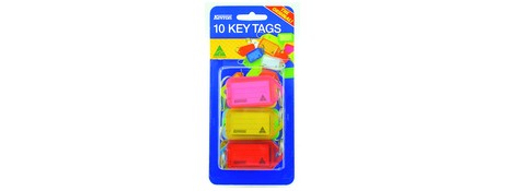 KEVRON ID38 ASSORTED COLOUR KEY TAGS FOR EASY ORGANISATION