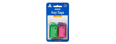 KEVRON ID5 ASSORTED COLOUR KEY TAGS FOR EASY ORGANISATION