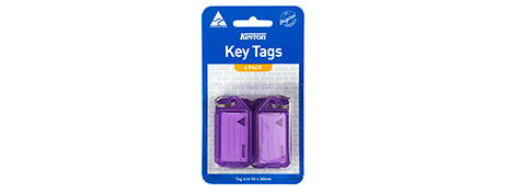 KEVRON LILAC ID5 KEY TAGS - DURABLE PLASTIC KEY IDENTIFICATION