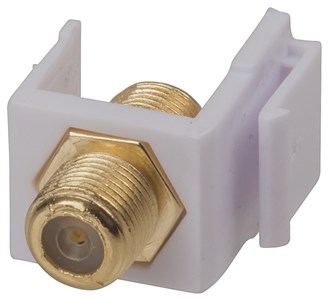 KEYSTONE INSERT F81 WHITE FOR AV & DATA CONNECTIONS