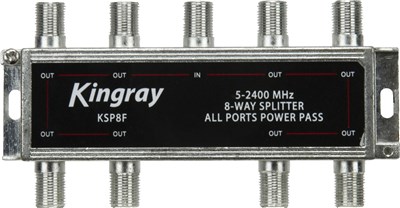 KINGRAY 8 WAY POWER PASS SPLITTER FOR FOXTEL & ANTENNAS