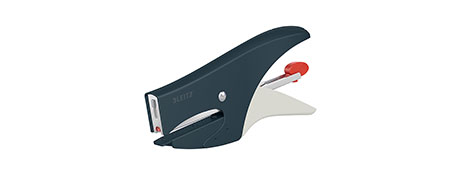 LEITZ VELVET GREY METAL STAPLER - 15 SHEET CAPACITY