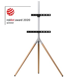 GENERIC/UNSPECIFIED MANUFACTURER LIGHT WOOD FLOOR TV STAND TRIPOD FOR 32-65 INCH TVS