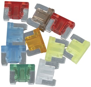 GENERIC AUTOMOTIVE LOW PROFILE MINI-BLADE FUSES MIXED PACK FOR MODERN CARS
