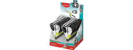 MAPED 13CM STAINLESS STEEL SCISSORS WITH AUTO-OPEN SPRING