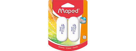 MAPED PVC-FREE WHITE ERASER FOR CLEAN PENCIL MARKS