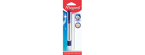 MAPED PVC-FREE ERASER WITH COMFORT GRIP - WHITE/BLUE