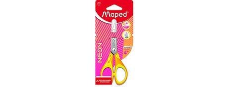 MAPED NEON ESSENTIALS SOFT GRIP SCISSORS FOR SCHOOL & OFFICE