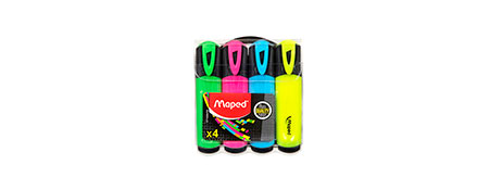 MAPED HIGHLIGHTERS - VIVID INK FOR CLEAR DOCUMENT MARKING