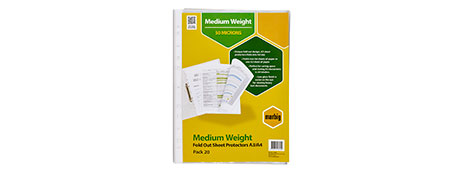 MARBIG A3 SHEET PROTECTORS - COPYSAFE ARCHIVING POCKETS