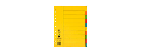 MARBIG A4 BRIGHTS INDEX DIVIDERS FOR EASY FILING