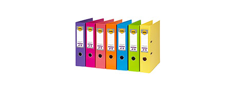 MARBIG EARTH FRIENDLY A4 LEVER ARCH FILES - SUMMER COLOURS