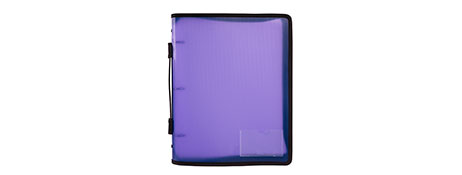 MARBIG ZIPPER BINDER A4 PURPLE - 200 SHEET CAPACITY
