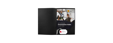 MARBIG BLACK A4 PRESENTATION FOLDER - 30 SHEET CAPACITY