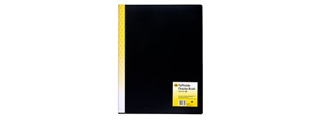 MARBIG BLACK REFILLABLE DISPLAY BOOK A4 - 20 POCKETS