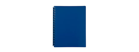 MARBIG BLUE REFILLABLE A4 DISPLAY BOOK WITH 20 POCKETS