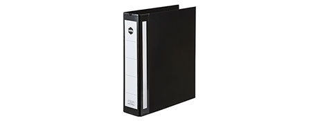 MARBIG DELUXE A4 RING BINDER - BLACK, 400 PAGES