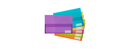 MARBIG POLYPICK DOCUMENT WALLETS - ASSORTED COLOURS (250 PAGES)