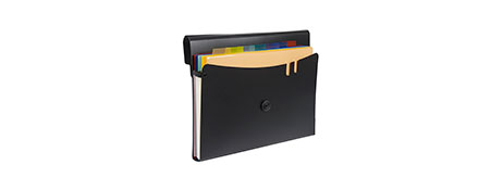 MARBIG EXPANDING FILE BLACK FOR ON-THE-GO DOCUMENT TRANSPORT