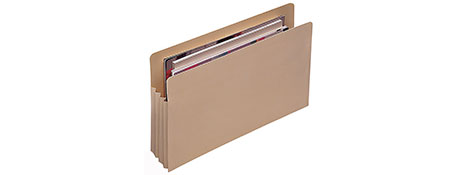 MARBIG EXPANDING FOOLSCAP FILE JACKETS - 90MM CAPACITY